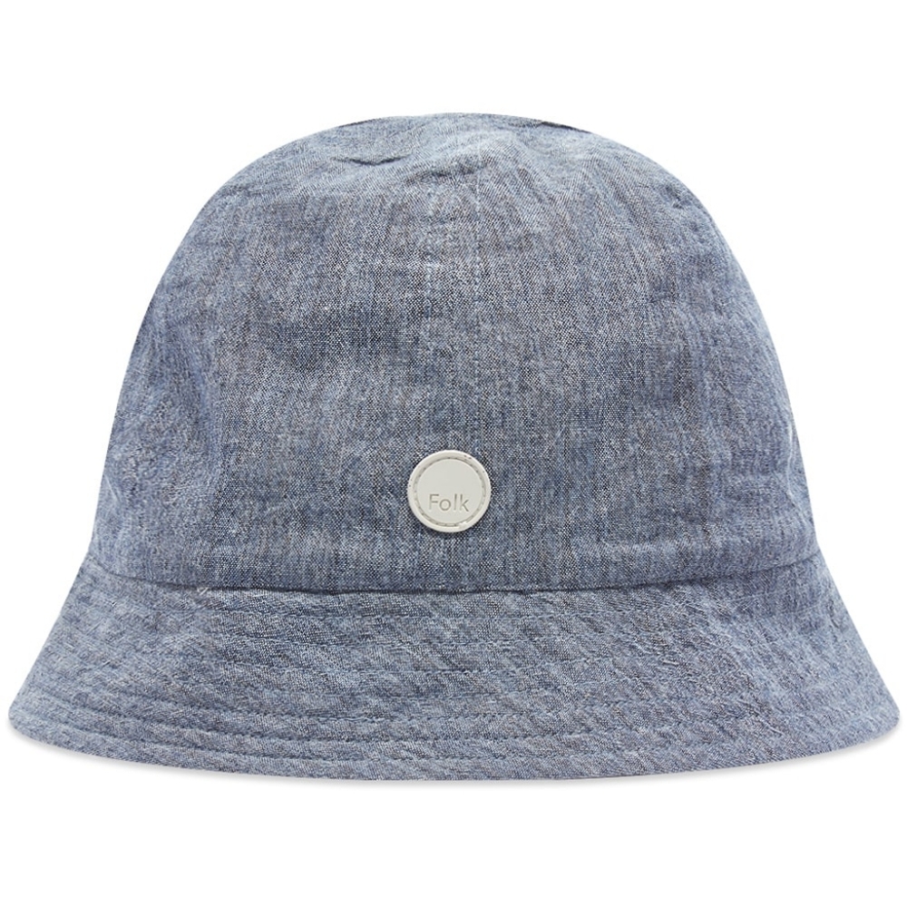 Folk Seoul blue chambray bucket hat